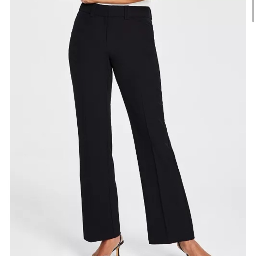 NWT INC High-Waist Curvy-Fit Bootcut Ponte Pants Women's size 4Long